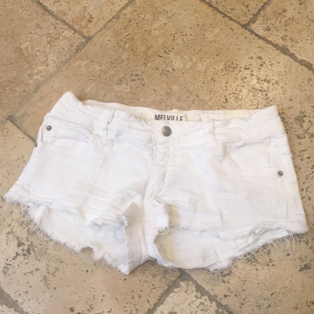 Brandy Melville White Jean Shorts
